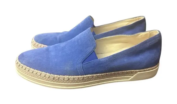 TODS Suede Espadrilles Size: EU38,US 7.5 Blue