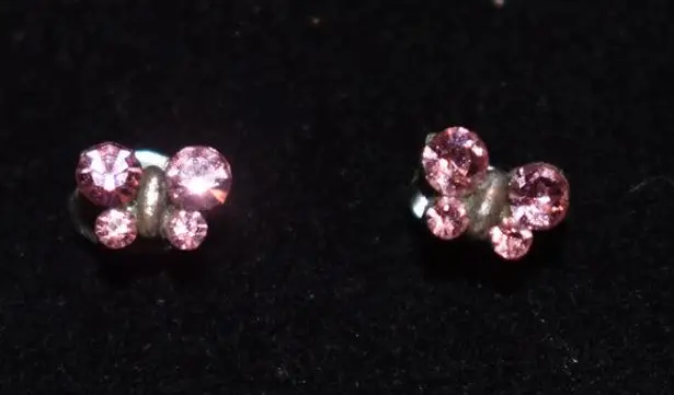 Crystal Butterfly Earrings