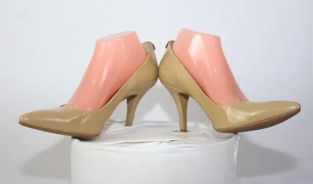 Michael Kors  Size 10 M Khaki MK Flex Leather Women Mid Pumps