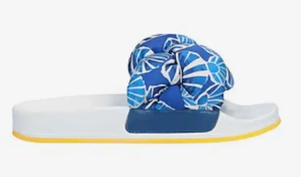 La Double J Printed Braided Flat Sandals size 8 Blue