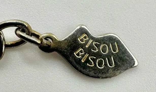 Bisou Bisou brown and white beaded necklace