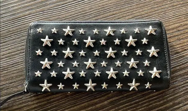 Jimmy Choo Star Studded Leather Wallet