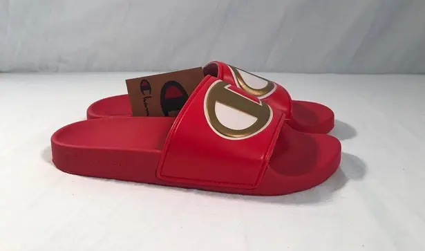 Champion IPO Slides Womens Sz 8 Red NWT