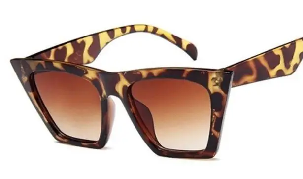 Ambassador Leopard Print Sunglasses Cat Eye