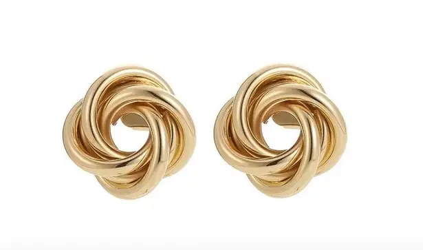 18k Gold Filled Knot Stud Earrings
