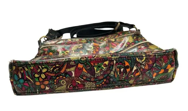 Sakroots ‎ Artist Circle Rainbow Spirit Desert Crossbody Bag Purse Coated Canvas