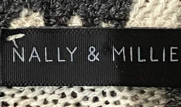 NALLY & MILLIE grey/taupe/cream, abstract striped, high