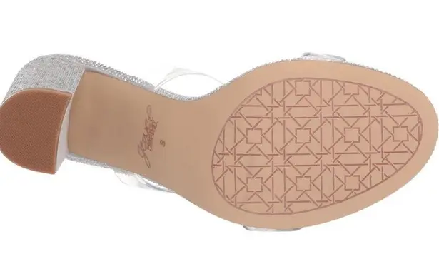 Badgley Mischka Jewel Lucero Block Heel Slide | Diamond-Studded Heels | size 7