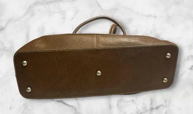 Tod's Brown Shoulder Bag with Polished Leather