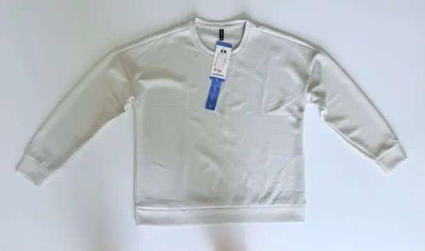 Lazypants. Women Cream Sueded Sweatshirt Activewear Sportswear Lounge Sweater