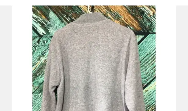 Catalina Fantastic Vintage 1/4 Zip Pullover Warm Gray Top Sweatshirt Sz L By