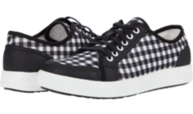 TRAQ by Alegria Z2363* Womens Black Gingham Sneaq Sneakers Size EU 39 US 8.5 M