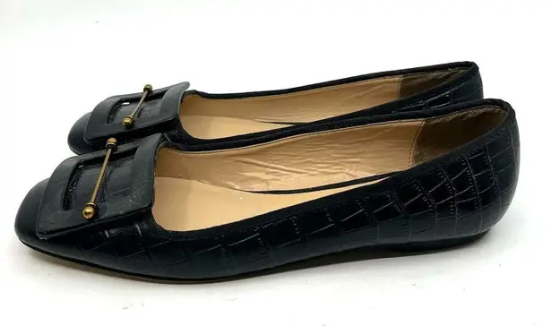 Zac Posen  Vonte Skimmer Black Leather Flats Women's 8.5 US