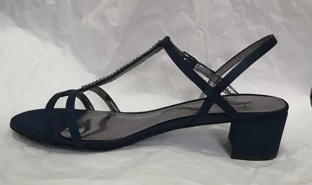 Nina Shoes Block Heel Rhinestone Sandals