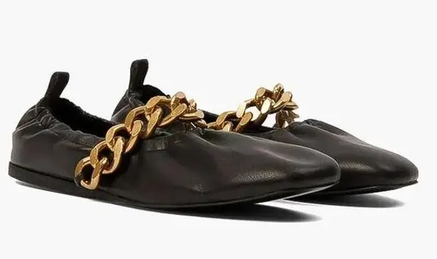 Stella McCartney Falabella Faux Leather SlipOn Ballet Flats Size 36.5 NEW $750