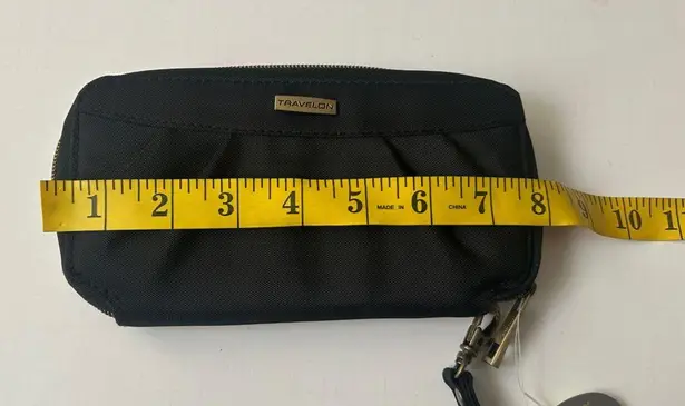 Travelon Black Nylon Zip Around Long Wallet RFID Protected