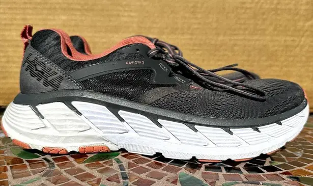 Hoka One One Gaviota 2 Road Running Shoes Lace Up Comfort Athletic Gray 10