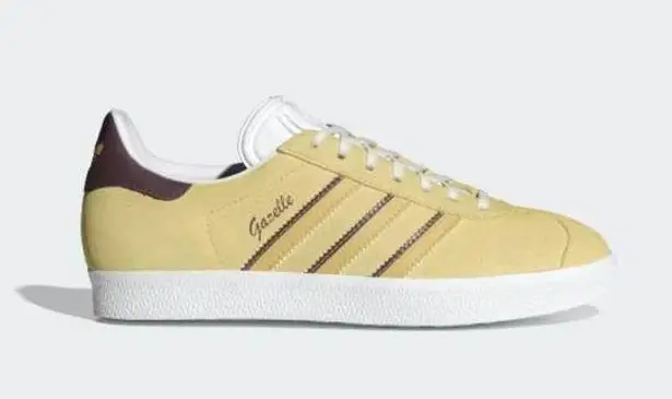 Adidas  ORIGINALS Gazelle Sneakers In Yellow And Burgundy. NWOT Women's Size 9.5