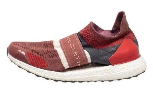 Stella McCartney x Adidas Red/Grey Knit Ultra Boost Sneakers Orange Size 9