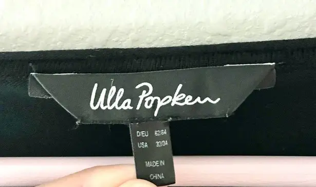 Ulla Popken Black and Red Colorblock Sweater Poncho Top in Size 32/34