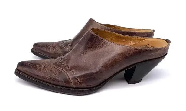 Charlie 1 Horse Cowboy Mules Brown Leather 10B