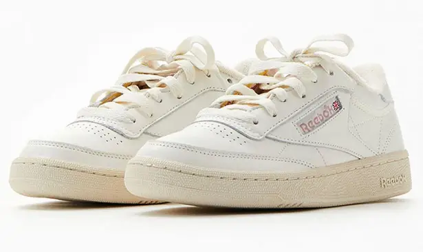 Reebok White and Pink club C