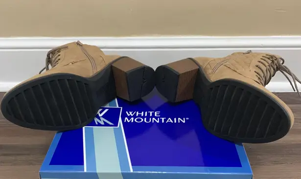 White Mountain Tan Dorsett Lace Up Combat Boots