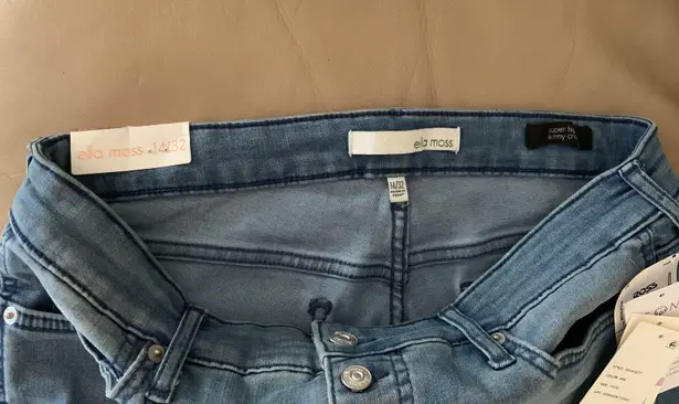 Ella Moss Crystal Super High Waist Skinny Cropped Jeans