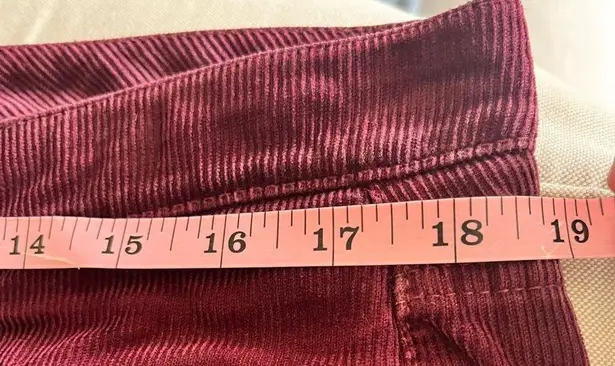 Tommy Hilfiger  Maroon Corduroy Bootcut Pants - Size 10