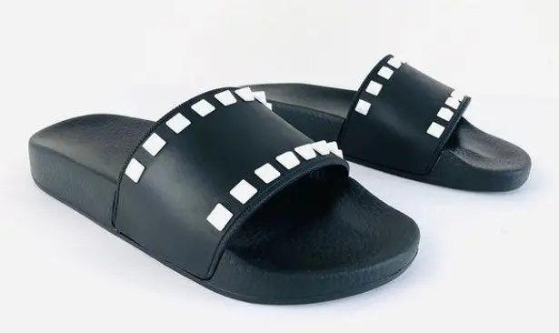 Valentino Garavani ROCKSTUD PVC SLIDE STUD SANDAL