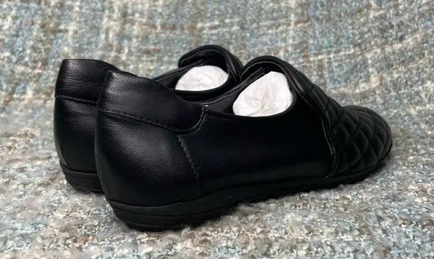 Sesto Meucci Bernie Quilted Leather Loafers in Black Nappa