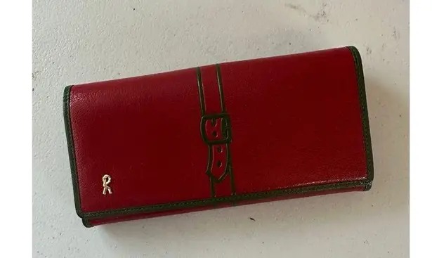 NWOT Roberta di Camerino Lulu Red Italian Leather Bi