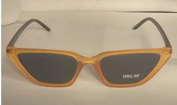 Womens Burnt Orange /black Fashion Cat Eye Sunglasses
