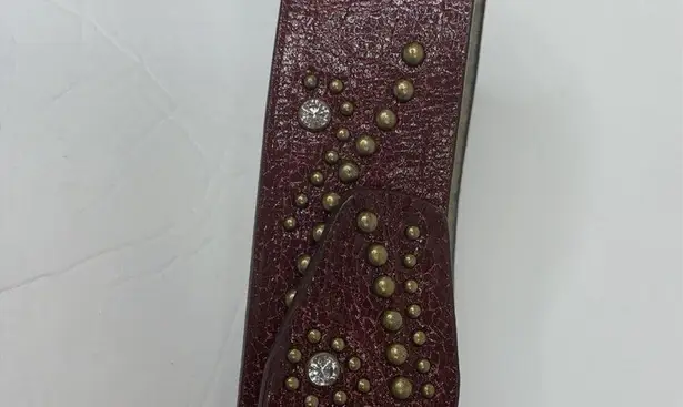 Guess Vintage  Belt Maroon Size Medium