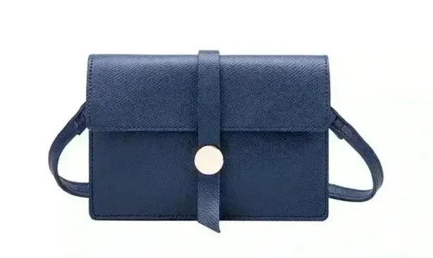 Melie Bianco Nicky Vegan Leather Mini Crossbody, Navy