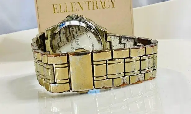 Ellen Tracy ™️ Gold Tone Watch with Rhinestones
