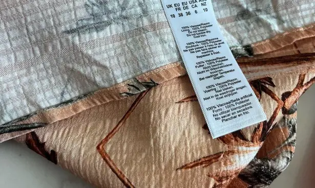 Karen Millen Mirrored Tulipa Print Woven Satin Maxi Dress NWT size 6