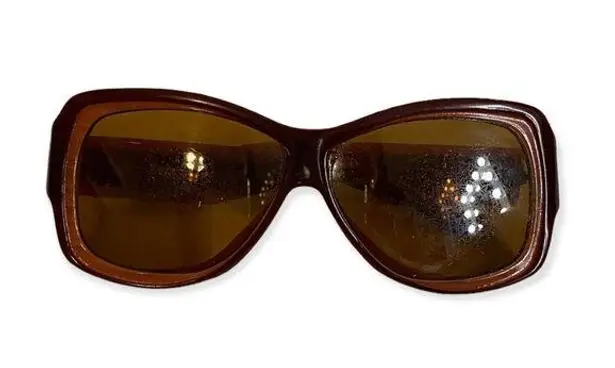 Saint Laurent Yves (SOLD AS IS) Burnt Orange and Brown Prescription Sunglasses