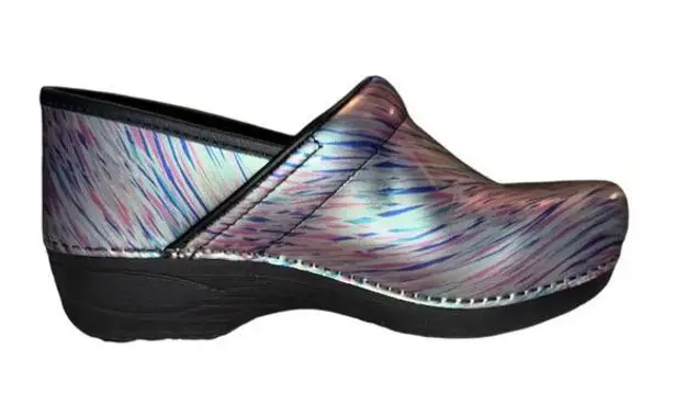 Dansko XP 2.0 Pastel Blur Print Patent Leather Clogs size EU 38/US 7.5-8