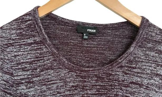 Wilfred Free Aritzia Long Sleeve Sweater Midi Dress Scoop Neck Purple Gray Small