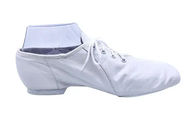 Bloch Split Sole Jazz Dance Shoes Lace Up White Bloch 5.5 US 5 EUR 35 White
