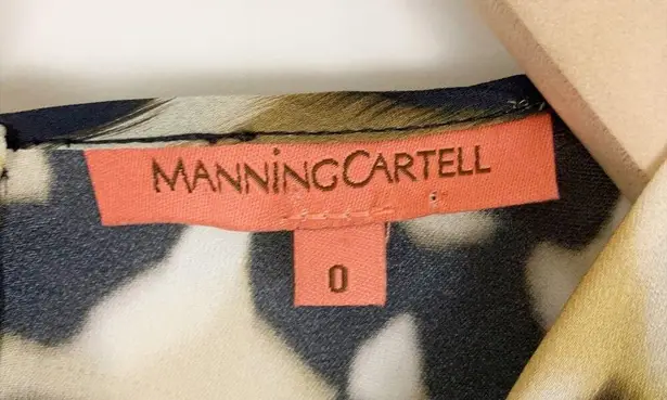 NWOT Manning Cartell Born Free Leopard Print Tie Waist Maxi Dress Size 0 Tan