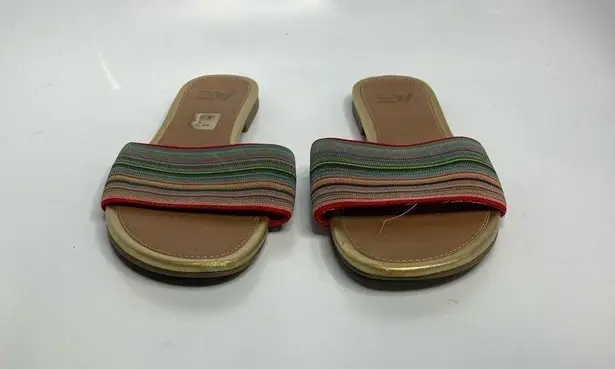 American Eagle  Outfitters flat slides multi colored size 9