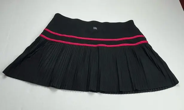 Tail Womens Size Large Black Pink Pleated Skort Tennis Golf Pickle Ball Athletic