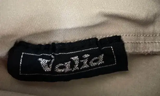 Buttons VALIA Women's Khaki High Waist Pencil Skirt with Gold Size S