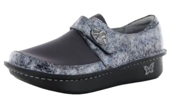 Alegria Dena ice ice baby Slip-On Shoe leather size 40 or 9 - 9.5 metallic