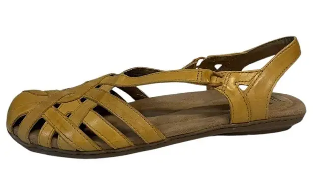 Earth Origins Shoes Womens 9M Belle Brielle Sandal Amber Slip On Yellow 2019S
