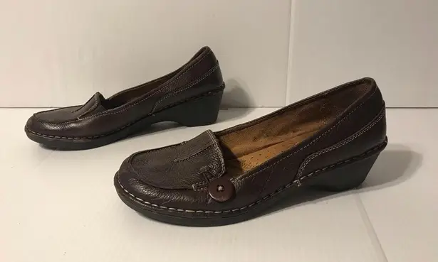 Naturalizer brown wedge comfort shoes size 8 M