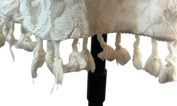 Mind Code Womens Sleeveless Lace Top Blouse Suede Back Tasseled Hem Shirt S u B