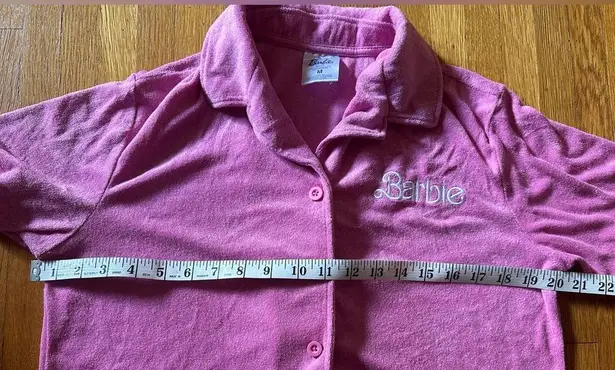 Barbie 🩷 Terrycloth Pink Polo, Size M Size M